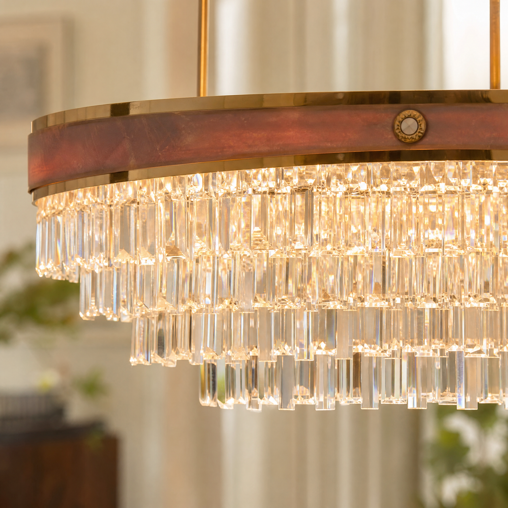 Crystal Rectangular Chandelier