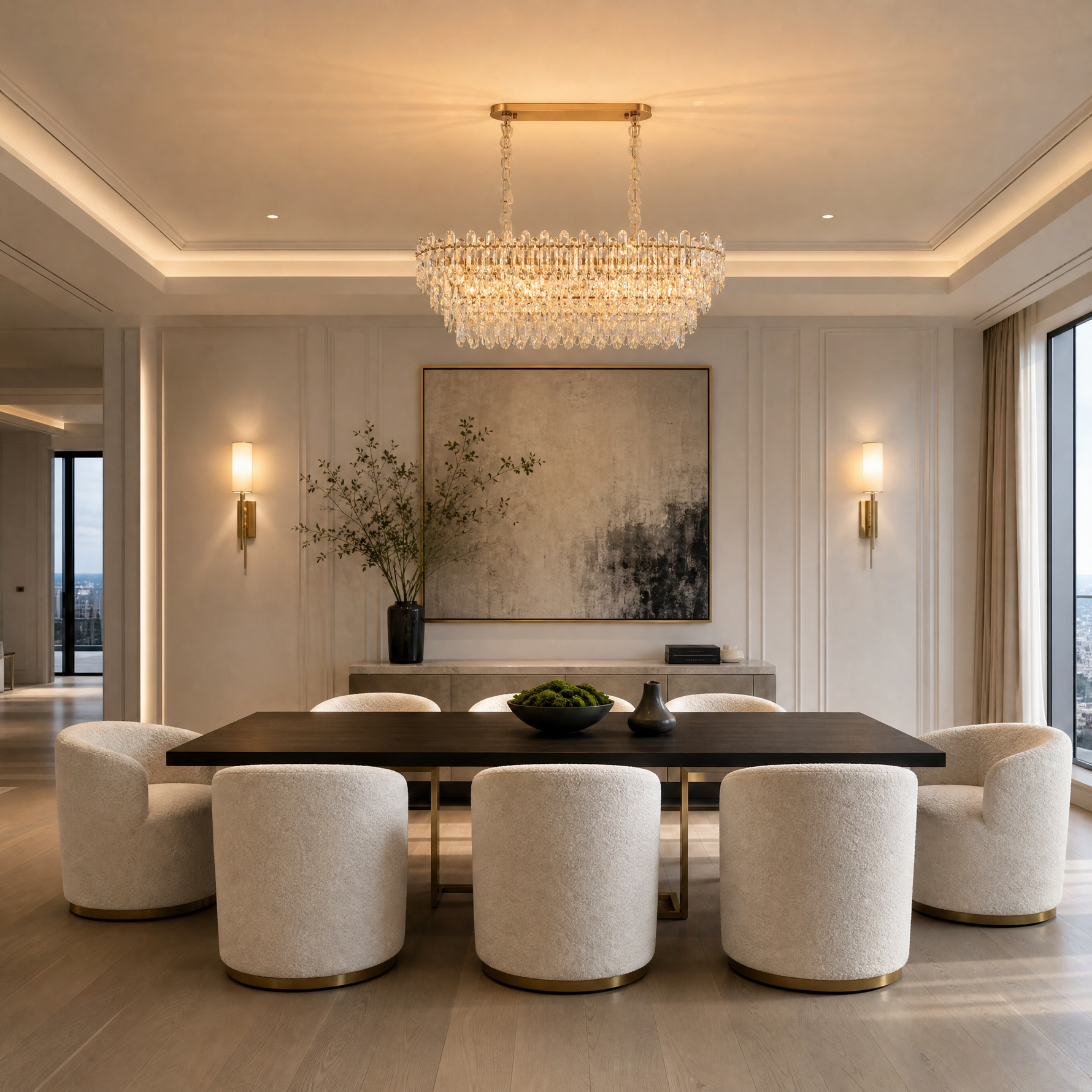 Crystal Rectangular Chandelier