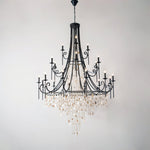 Tatum Lux Shell Crystal Chandelier – 21 Heads Copper