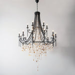 Tatum Lux Shell Crystal Chandelier – 21 Heads Copper