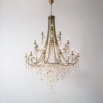 Tatum Lux Shell Crystal Chandelier – 21 Heads Copper