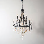 Tatum Lux Shell Crystal Chandelier – 21 Heads Copper