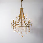 Tatum Lux Shell Crystal Chandelier – 21 Heads Copper