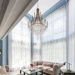 Tatum Lux Shell Crystal Chandelier – 21 Heads Copper