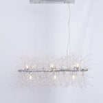Elegant Gold Crystal Dandelion Chandelier with LED Lights