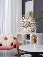 Elegant Gold Crystal Dandelion Chandelier with LED Lights