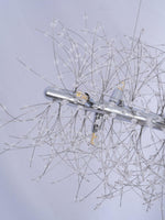 Elegant Gold Crystal Dandelion Chandelier with LED Lights