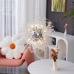 Elegant Gold Crystal Dandelion Chandelier with LED Lights