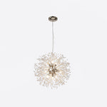 Elegant Gold Crystal Dandelion Chandelier with LED Lights