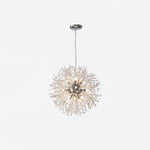 Elegant Gold Crystal Dandelion Chandelier with LED Lights