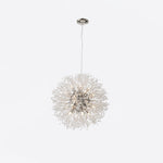 Elegant Gold Crystal Dandelion Chandelier with LED Lights