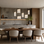 Crystalia Modern Linear Dining Pendant Light