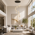 Crystalia Modern Multi-Tier Cluster Chandelier