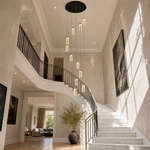 Crystalia Modern Multi-Tier Cluster Chandelier
