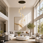 Crystalia Modern Multi-Tier Cluster Chandelier