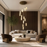 Crystalia Modern Multi-Tier Cluster Chandelier