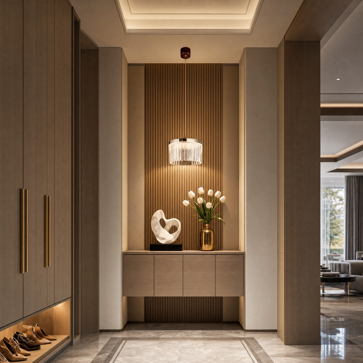 Crystalia Modern Sculptural Pendant Light
