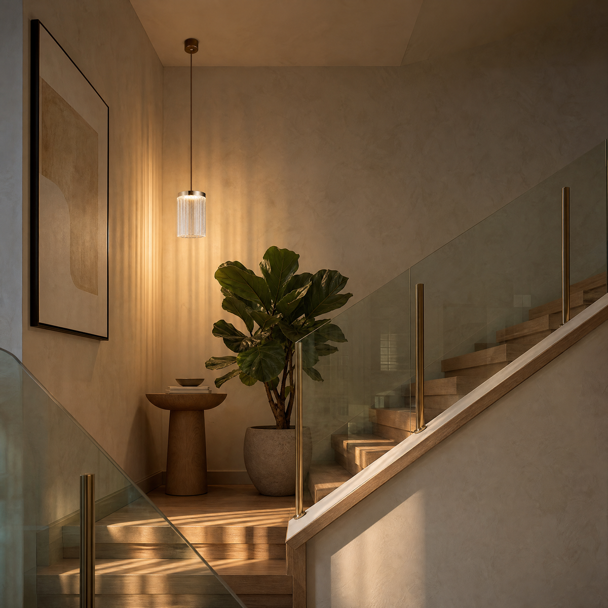 Crystalia Modern Sculptural Pendant Light