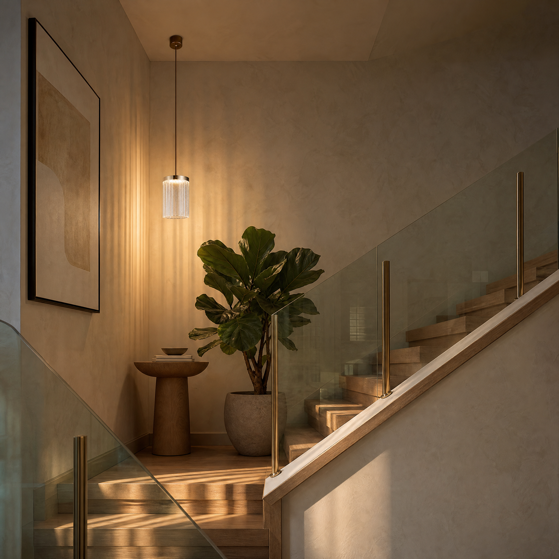 Crystalia Modern Sculptural Pendant Light