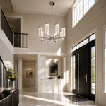 Crystalia Modern Sculptural Ring Chandelier