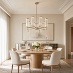 Crystalia Modern Sculptural Ring Chandelier
