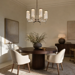 Crystalia Modern Sculptural Ring Chandelier