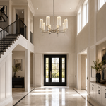 Crystalia Modern Sculptural Ring Chandelier