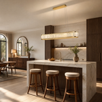 Crystara Modern Dining Room Linear Chandelier