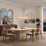 Crystara Modern Dining Room Linear Chandelier