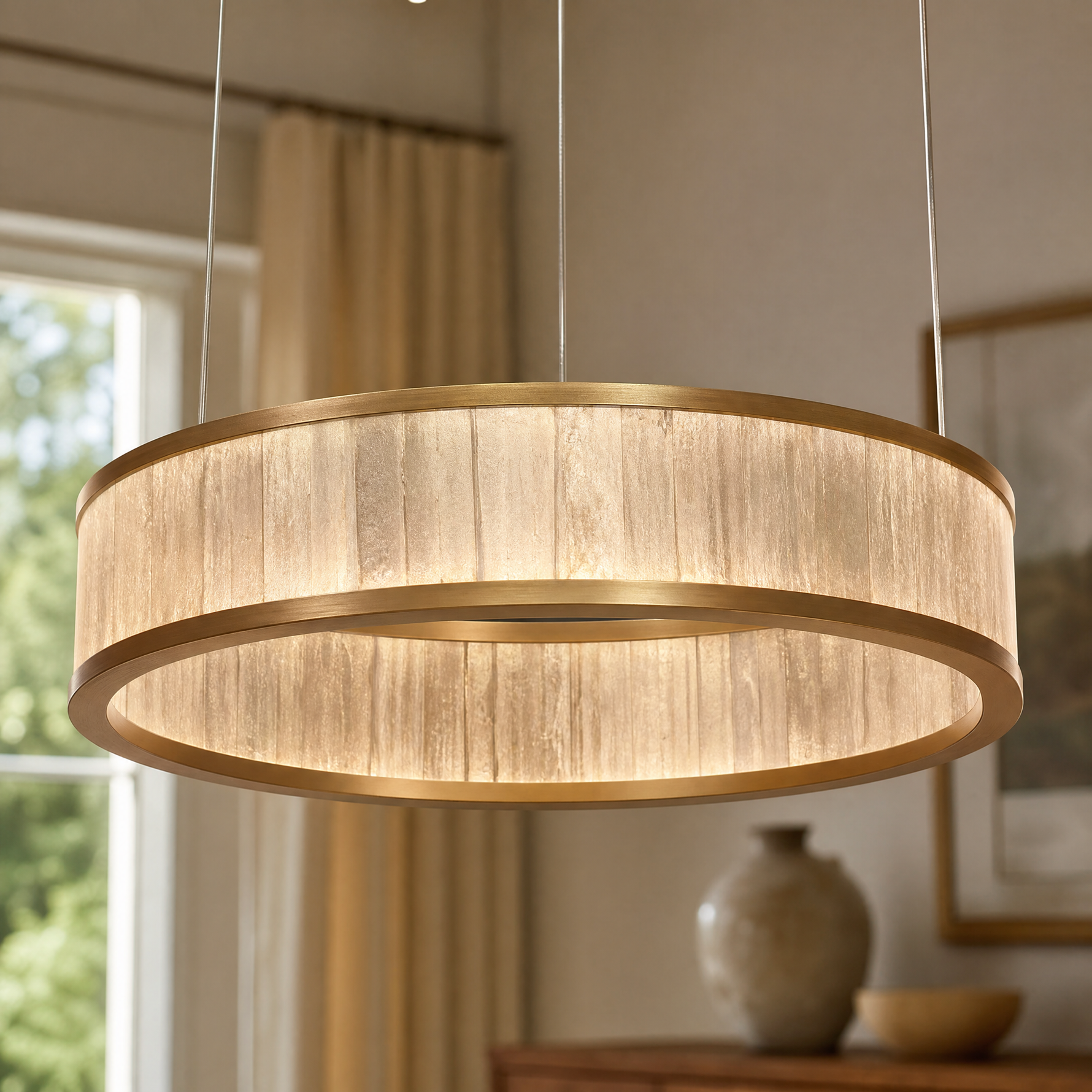 Crystara Modern Natural Stone Chandelier
