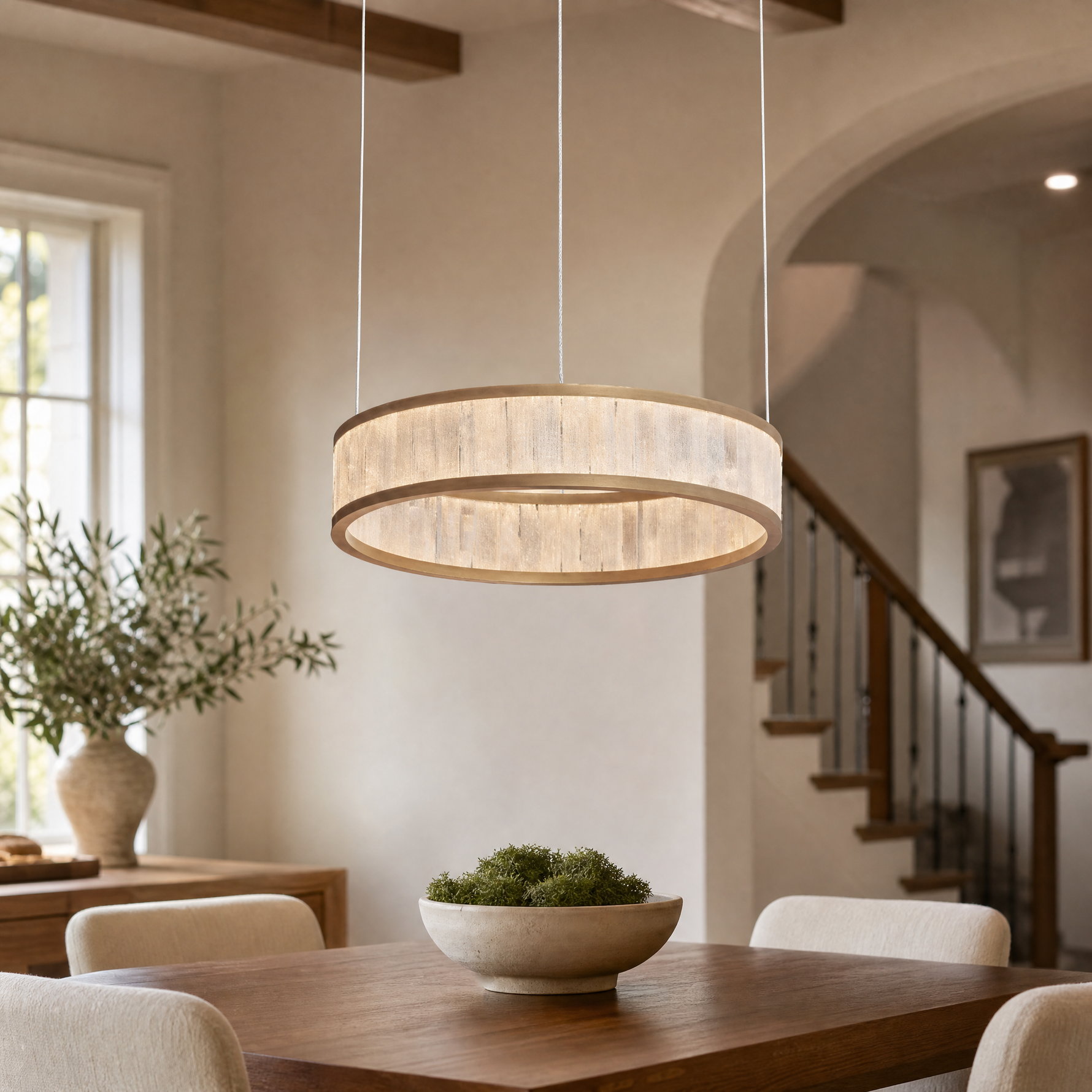 Crystara Modern Natural Stone Chandelier