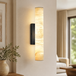Cylinder Marble Wall Sconce 500 Single - Black