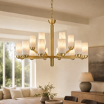 Cylinder Shade Alabaster Pendant Light