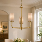 Cylinder Shade Alabaster Pendant Light