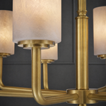 Cylinder Shade Alabaster Pendant Light