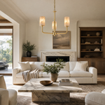 Cylinder Shade Alabaster Pendant Light