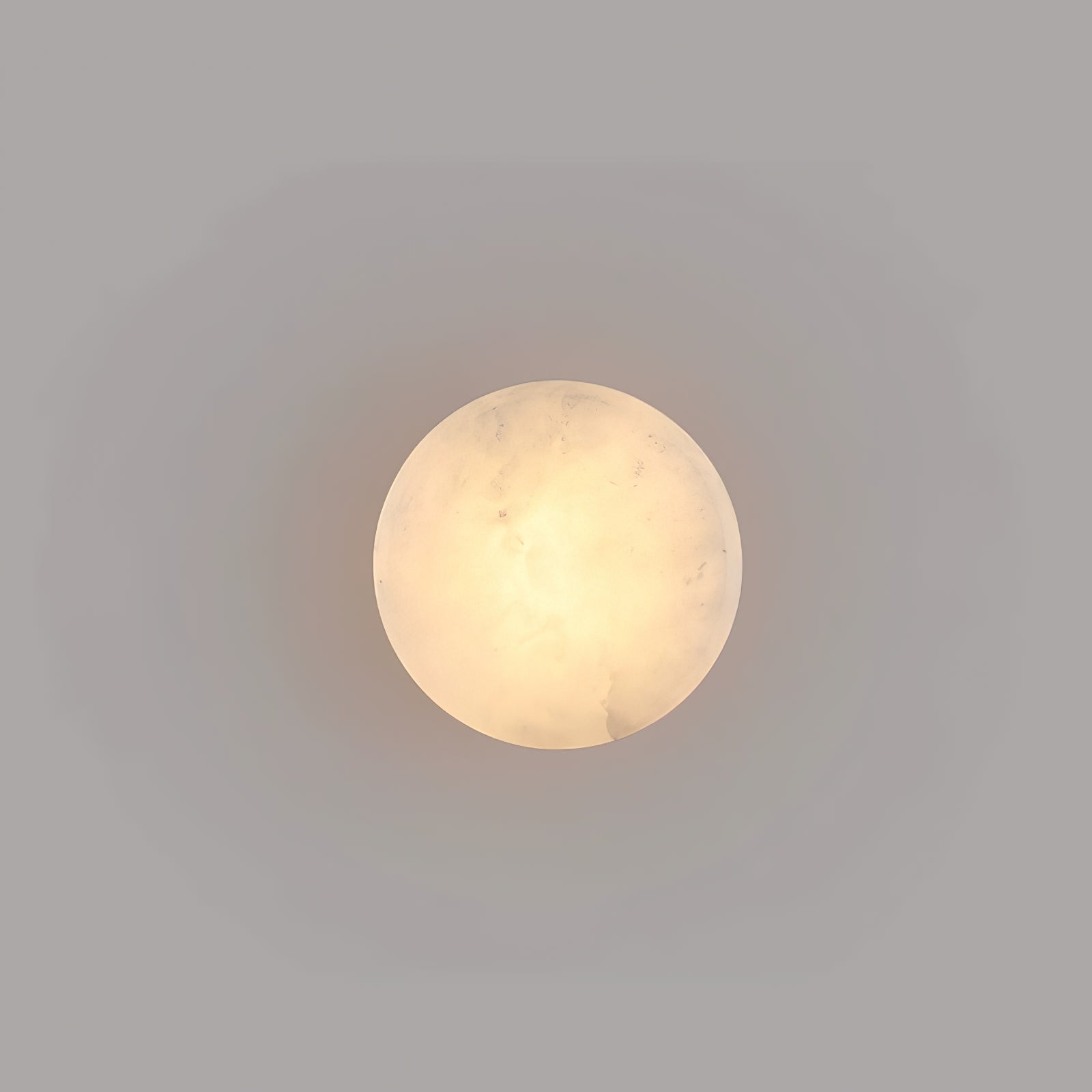 Elegant Cylindrical Alabaster Wall Light with Brass Finish