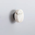 Elegant Cylindrical Alabaster Wall Light with Brass Finish