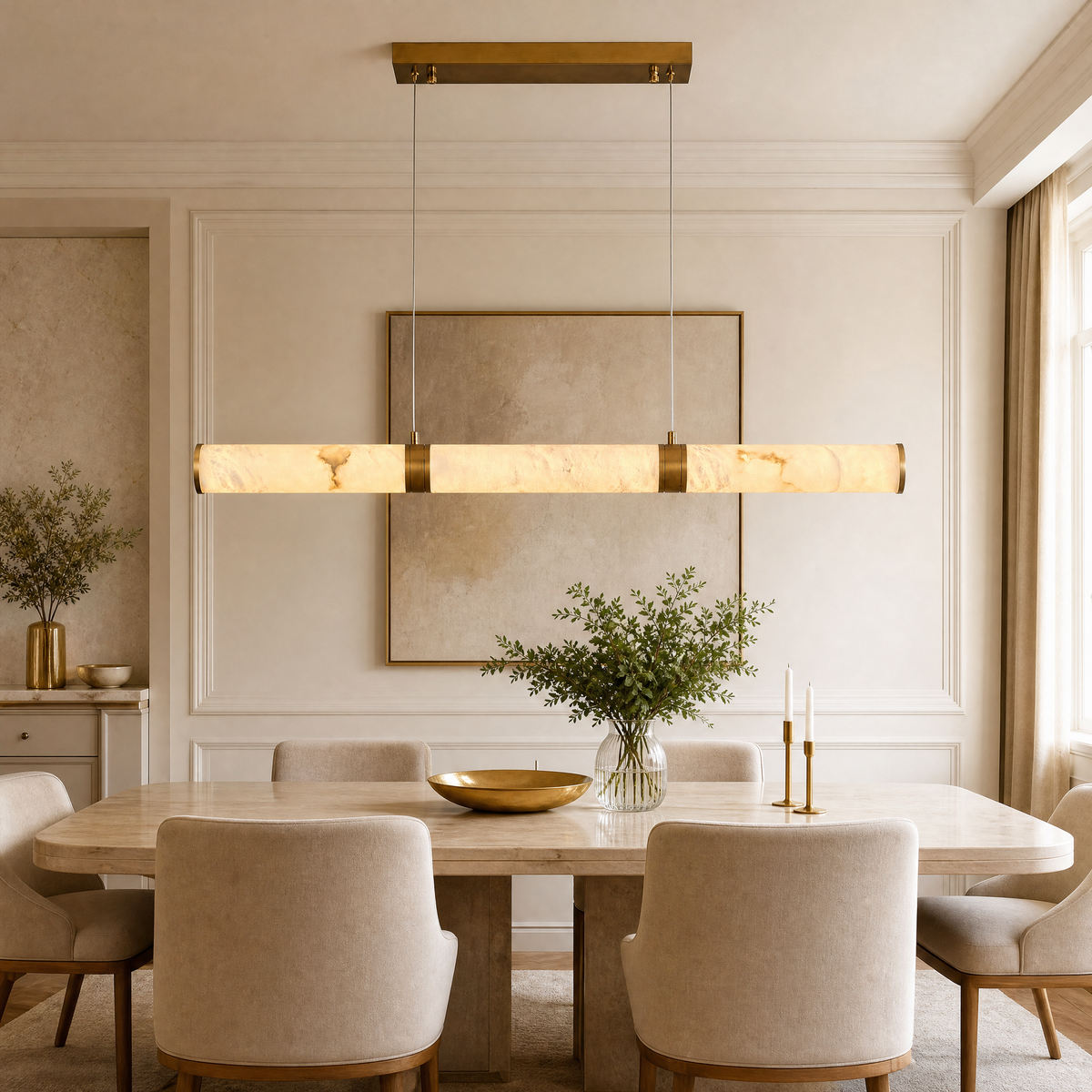 D1000 Tree Branch Chandelier Round Pendant - Copper Color