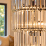 D500 Stripe Crystal Chip Stair Light - Black