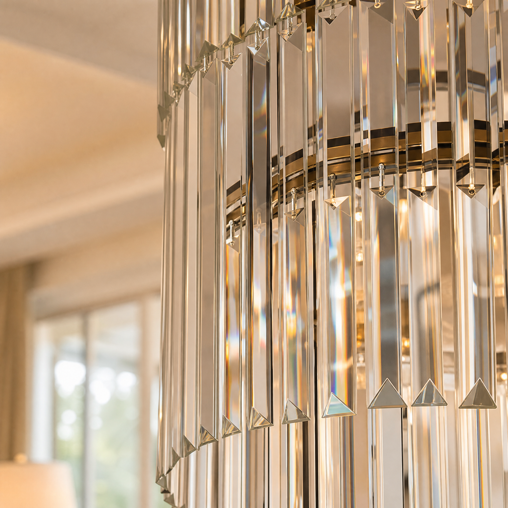 D500 Stripe Crystal Chip Stair Light - Black
