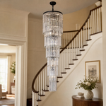 D500 Stripe Crystal Chip Stair Light - Black