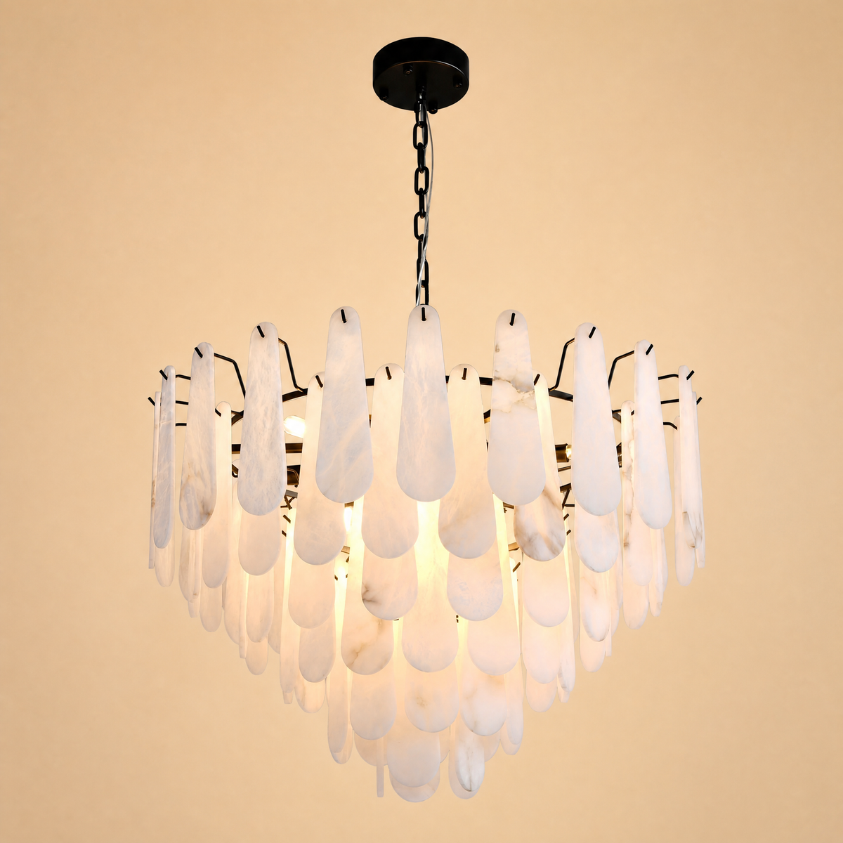 D580 Light Cube Crystal Round Pendant