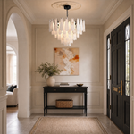 D580 Light Cube Crystal Round Pendant