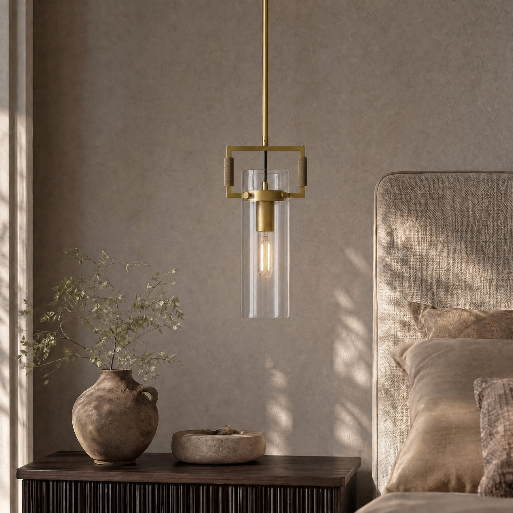 D600 Hook Piece Crystal Chandelier Amber Copper