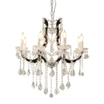 Modern Large Crystal Chandeliers Black / 8 Light