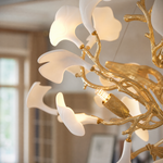 D800 Elegant Ceramic Ginkgo Leaf - Matte Gold Color