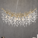 D800 Tree Branch Chandelier Round Pendant - Matte Black