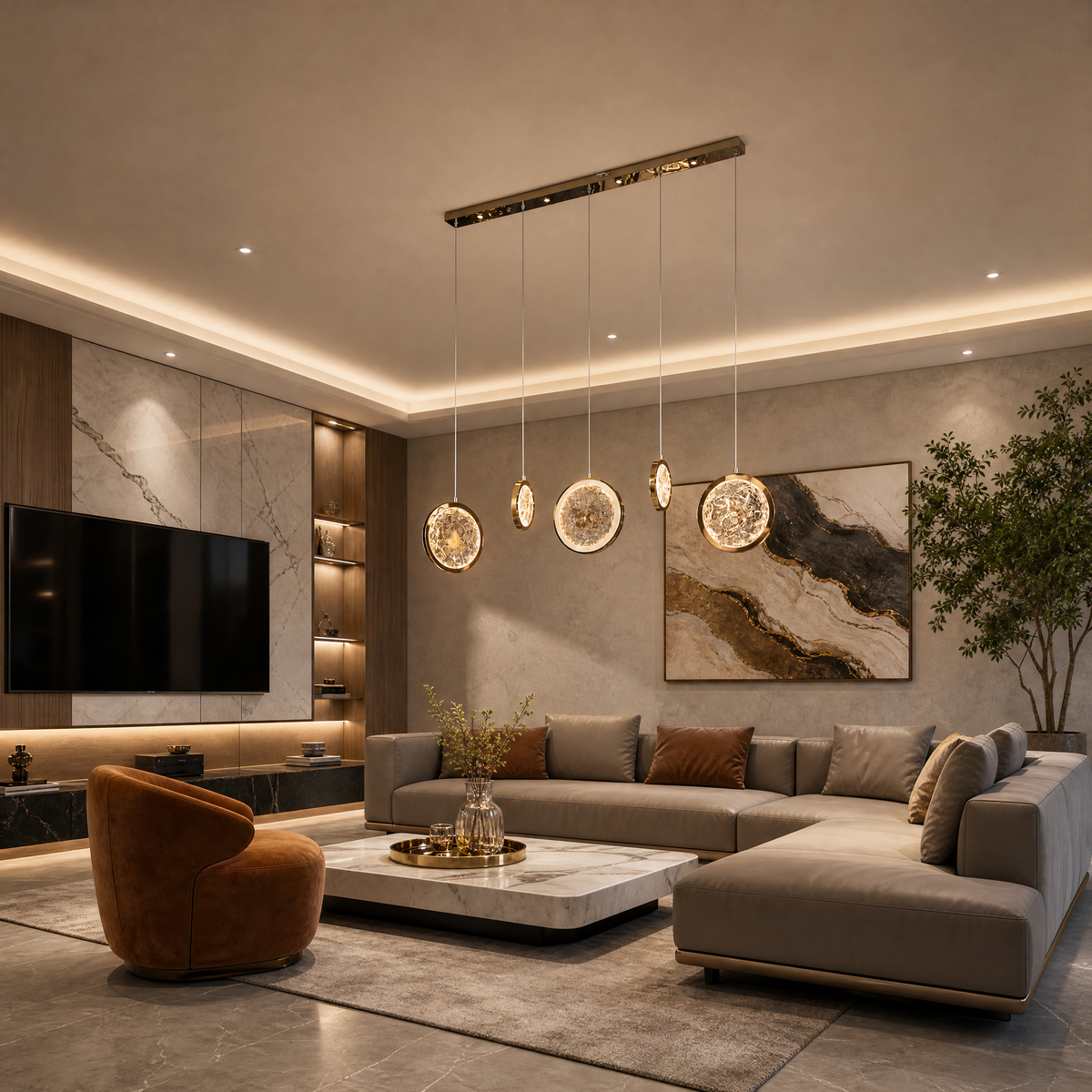 Dancing Butterfly Modern Linear Dining Pendant Light