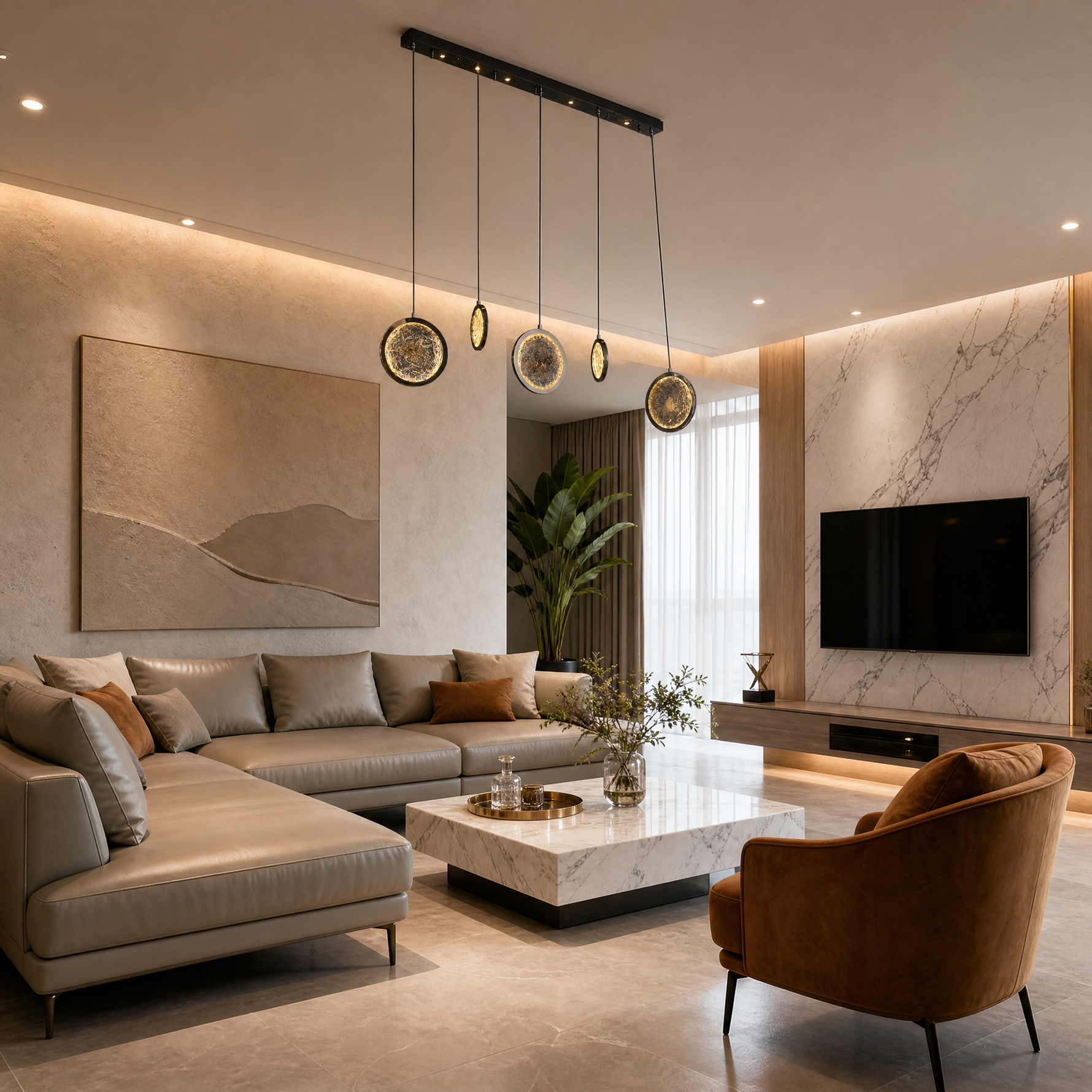 Dancing Butterfly Modern Linear Dining Pendant Light
